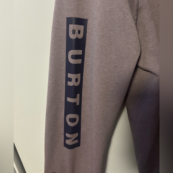 Burton Oak Crewneck Fleece Sweatshirt Mauve Heather XL Thumbholes EUC - Picture 5 of 8